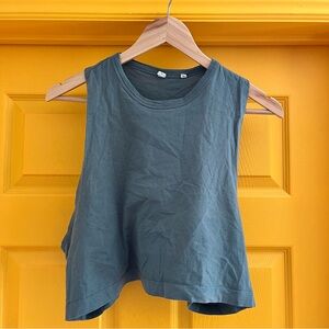 KOTN Sleeveless Blue Muscle Tee